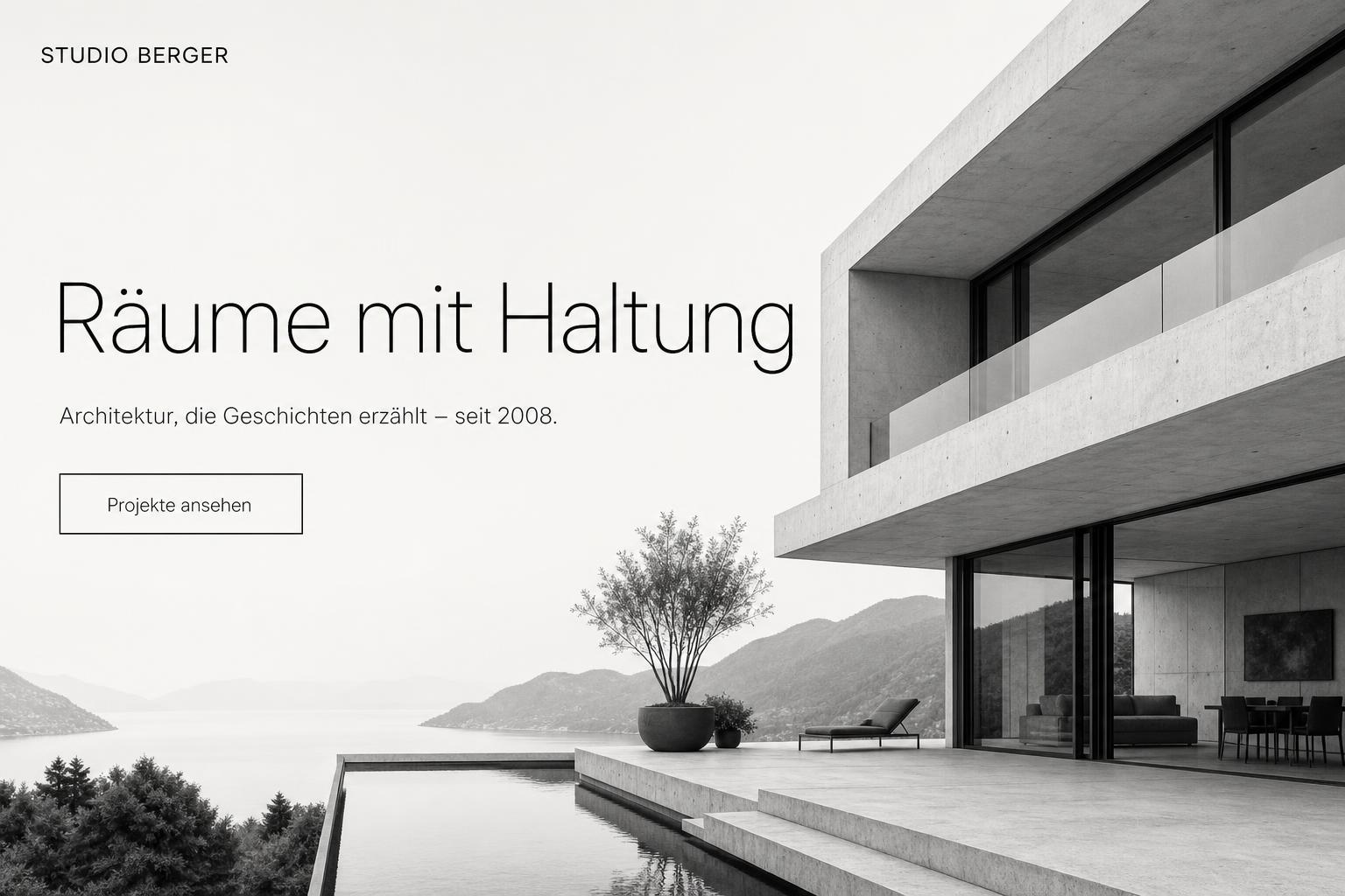 Beispiel-Website: Architektur